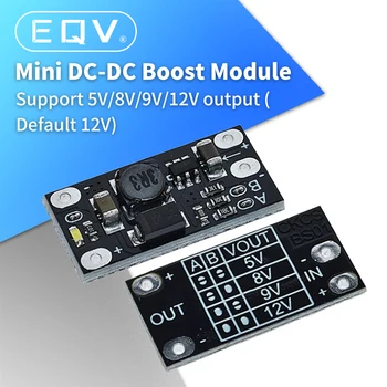 1.5 Multi-funkciju Mini Boost Modulis pastiprināt Valdes 5V 8V 9V 12V LED Indikators Diy Sprieguma Modulis 3.7 V litija akumulators palielināt