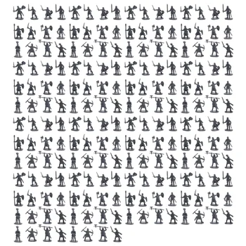 1:72 200/Komplekts Plastmasas Seno Karavīru Skaitļi Rotaļlietas Arhaisks Karavīri Vīriešiem Paukotājs Rīcības Attēls DIY Kara Ainas, Rotaļlietas