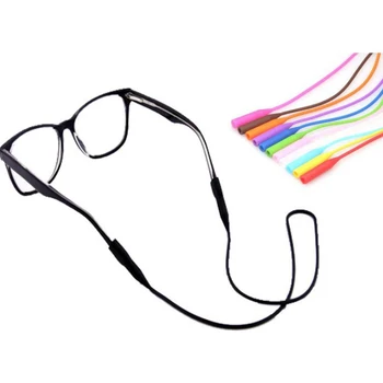 1 GAB Regulējams Krāsa Elastīgs Silikona Brilles Saulesbrilles, Siksnas Ķēdes Sporta Anti-Slip String Brilles Tauvas Joslas Vadu Turētājs