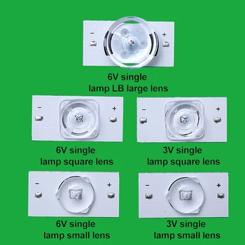 100%JAUNI augstas kvalitātes 6V SMD Lampu Krelles ar Optisko Objektīvu Fliter par 32-65 inch LED TV Remonts CL-40-D307-V3