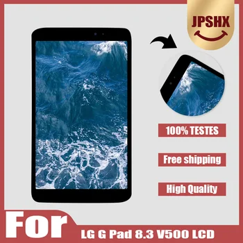 100% Jauns LG G Pad 8.3 V500 LCD Displejs, Touch Screen Digitizer par LG V500 Planšetdatoru, šķidro kristālu Displejs Montāža