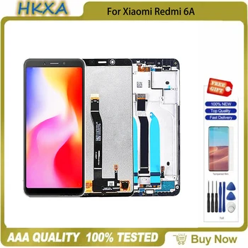 100% Jauns M1804C3CG M1804C3CH M1804C3CI Premium LCD Xiaomi Redmi 6 LCD Displejs, Touch Screen Nomaiņa Redmi 6A