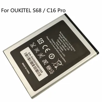100% JAUNS Oriģināls 2600mAh Akumulatoru OUKITEL S68 / C16 Pro Mobilo Telefonu Augstas Kvalitātes Rezerves Bateria Baterijas