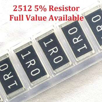 100pcs/lo SMD Chip Rezistors 2512 6.2 R/6.8 R/7.5 R/8.2 R/9.1 R/ 5% Izturība 6.2/6.8/7.5/8.2/9.1/Ohm Rezistori 6R2 6R8 7R5 8R2 9R1 k