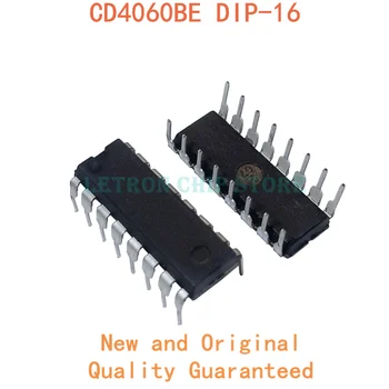 10PCS CD4060BE DIP-16 CD4060BCN CD4060 4060BE HEF4060BP DIP16 Jaunu un Oriģinālu IC Chipset