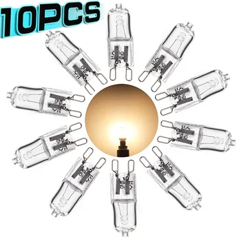 10Pcs G9 Videi draudzīgu Halogēnu Spuldzes 220-230V 40W Kapsula LED Spuldzes Mājas Dzīvojamā Istaba, Virtuve Kristāla Padziļinājumā Gaismas Lampa Pērles