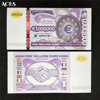 10pcs Vienu Miljonu Eiro Papīra Naudas Piemiņas Banknotes Es Valūtu Banknošu Kolekcija New Style, kas Nav Cirkulācijas Banknotes