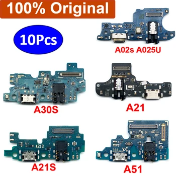 10Pcs，100% Oriģināls Samsung A71 A51 A50S A31 A30S A21S A21 M52 A025F A025U A03 USB Port Savienotājs Uzlādes Doks Valdes Flex