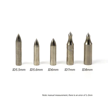12pcs Loka šaušanas Bultas Gals OD 5.5 mm 5.6 mm, 6mm 7mm 8mm Bultiņas Vārpstas Bultiņas Broadhead Bultiņas Galvas Aksesuārs