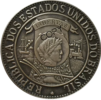 1900 Brazīlija 1000 Reis monētu KOPIJAS
