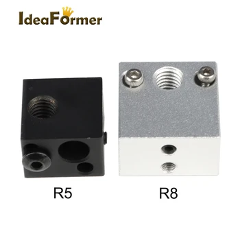 1gb Sildītājs bloķēt R5 R8 + Par Hotend IR3-M / IR3-MT / IR3-MF Ideaformer IR3 V1 3D Printera Daļas