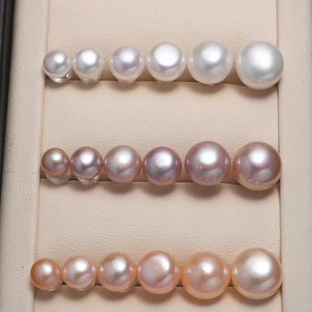 1pair dabas pērļu auskari salds īstu pērļu auskari Stud Earringsfor Sieviešu Patiesu 100% Anti-Alerģiski Auss Pin Smalkas Rotaslietas