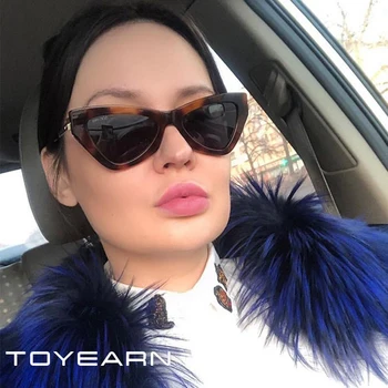 2019 Jaunu Luksusa Zīmolu Dizaineru Modes Dāma, Kaķu Acu Saulesbrilles Sieviešu Vintage Slīpums Saules Brilles Sieviešu Brilles UV400