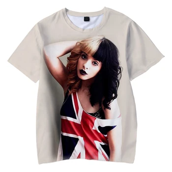 2023 Jaunā Dziedātāja Melānija Martinez 3D Iespiests T-krekls Vasaras Īsām Piedurknēm T-krekls Unisex Gadījuma Streetwear O-veida kakla Plus Lieluma Galotnēm