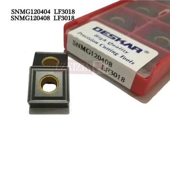 20PCS SNMG120404 SNMG120408 LF3018 Karbīda Ielikt DESKAR ielikt CNC virpas metāla Griešanas instruments Ārējās virpošanas Instrumentu Čuguna