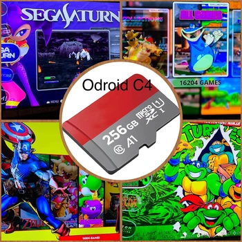 256 GB Odroid C4 EmuElec 3.7 256G 16,000+ Spēles, SD Kartes TIKAI! Tonnas Fun, Vislabāk uz Zemes. Plug and Play.