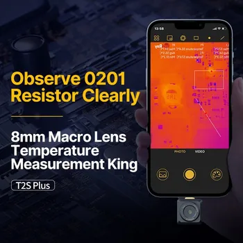 25Hz nav freeze novērot 0201 rezistors mobilo telefonu infrared thermal imaging kameras sensors gaisa noplūdes konstatēšanas xinfrared T2V+