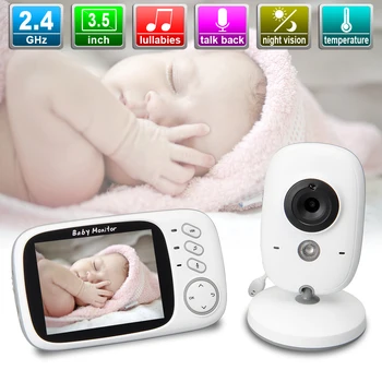 3.5 collu Bezvadu Babyfoon Tikās Kamera Video Baby Monitor Nakts Redzamības Babyphone Drošības Kameru Bebe Monitors