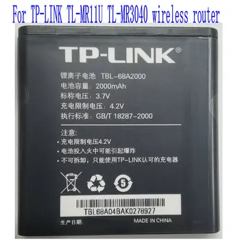 3.7 V Brand new 2000mAh TBL-68A2000 Akumulatoru TP-LINK TL-MR11U TL-MR3040 bezvadu maršrutētāju