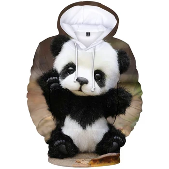 3D Drukas Gudrs Panda Hoodies Vīriešu Krekli, Sieviešu Džemperi Modes Hip Hop Streetwear Rudens Bērniem Kapuci Gadījuma Zēnu un Meiteņu Topi