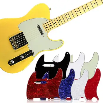 3Ply Vecumā Pearloid Ģitāra Pickguard Tele Stila Ģitāra Pickguard Vecumā Mūzikas Instruments ir Ģitāra, Daļas, Piederumi ar 6 Krāsas