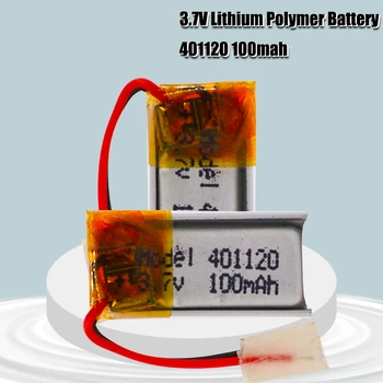 401120 Li-jonu Polimēru Akumulators 3,7 v 100mah Uzlādējamās Baterijas CE, FCC, ROHS Kvalitātes Sertifikāciju, Drošs Barošanas