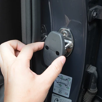4gab Par Volkswagen Tiguan ID.3 ID.4 POLO JETTA T-ROC T-KRUSTU, Automašīnas Durvju slēdzenes Aizsarg Vāks ABS Durvju Pārbaudītu Roku Aizsardzība Vāciņu