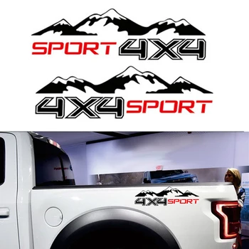 4X4 Grafiskais Vinila Kalnu Auto Uzlīme Automašīnu Decal SUV MAZDA Pikaps D-MAX Navara