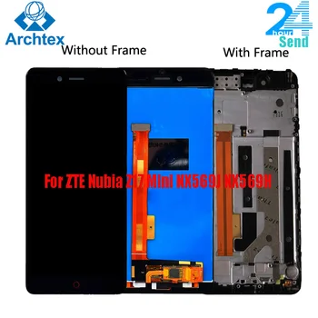 5.2 collas ZTE Nubia Z17 mini NX569J NX569H LCD Displejs Ekrānā Pieskarieties Montāža LCD Digitizer Touch Screen Daļas + Rāmis