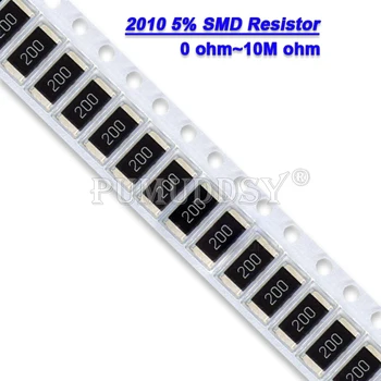 50GAB 2010 3/4W SMD Chip Rezistori rezistoru 5% 0R - 10M 0 10 100 220 470 Ohm 0R 10R 100R 220R 470R 1K 2.2 K 4.7 K 10K 100K 1M 10M
