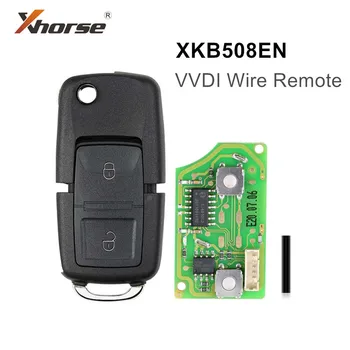 5gab/daudz Xhorse Universālā VVDI Vads Tālvadības pults, 2 Pogas XKB501EN XKB508EN Auto Atslēgu Nav Transpponder Mikroshēmu VVDI Galvenais Instruments