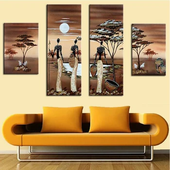 5gab DIY 5D Pilna Dimanta Izšuvumi dekorācijas mēness Āfrikas sieviete Pilnu Kvadrātveida Dimanta Glezna Krustdūrienā Mozaīkas Dekori JS2040