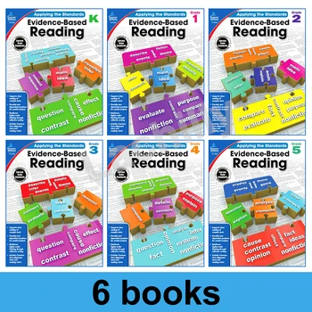 6 grāmatas/set Pierādījumiem Balstītas Lasīšanas prakse, bērniem, mācības angļu valodā E-Grāmatas bērnu Darblapas