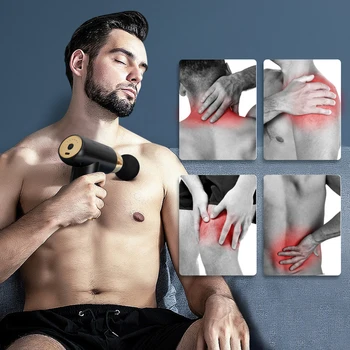 6 Ātrumu Fascijas Masāža Ieroci Novājēšanu Massager Ķermeņa Sāpes Atvieglojums Sitamie Terapija, anticelulīta Dziļā Audu, Muskuļu Atpūsties
