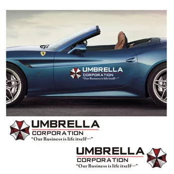 68*15cm Auto Stils Uzlīmes Krāsainas Umbrella Corporation Auto Sānu Durvis Ķermeņa Uzlīmes Atdzist Apdare Decal Auto Uzlīmes