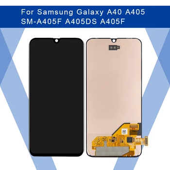 A40 LCD displejs Samsung Galaxy A40 A405F LCD displejs, touch screen digitizer aizstāt Samsung A405F A405FN A405FM