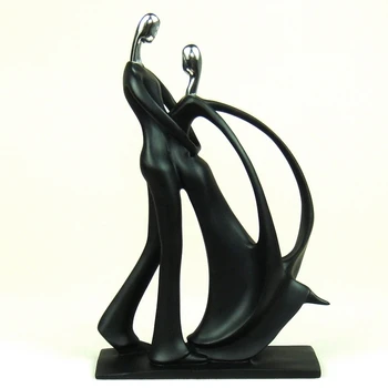 Abstraktās Dejas Mīļotājiem Skulptūra, Dekoratīvie Sveķu Dejotāju Pāris Statuja Craftworks Kāzu Rotājumu Klāt Valentīna Diena