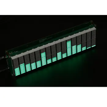 AIYIMA 16 līmeņa LED Mūzikas Skaņas Spektra indikators Pastiprinātājs Valdes Zaļā Krāsa Ātruma Regulēšana Ar AGC Režīmā DIY KOMPLEKTI
