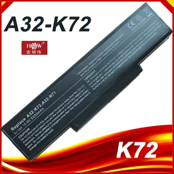 [Akcija] A32-K72 akumulators 5200mAh par Asus K73 K73E K73J K73S K73SV N71 N73 X72 Akumulatora K72
