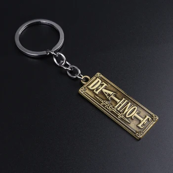 Anime Death Note Keychain Vintage Vēstuli Kulons Atslēgu piekariņi Sievietēm Vīriešiem Auto Keyring Rotaslietas