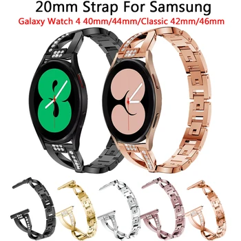 Aproce Siksnu Samsung Galaxy Noskatīties 4 Watch5 40 44mm Pro 45mm Smartwatch Watchband 20mm Grupa Galaxy Watch4 classic 46mm 42mm