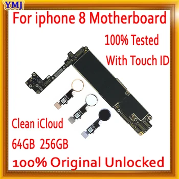 Ar Bezmaksas iCloud 64 GB un 256 gb iphone 8 Mātesplati ar IOS Sistēma,100% Oriģināls atbloķēt Ar Touch ID,100% Pārbaudīts