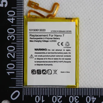 Ar Instrumentiem, Akumulatoru iPod Nnao7 Akumulatora Nomaiņa 220mAh Par iPod Nano 7 7 7 Gen Iekšējā Li-jonu Polimēru Akumulatora