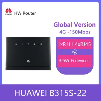 Atbloķēt Huawei 4G Bezvadu Maršrutētāji B315 B315s-22 +ANTENA 4G CPE Maršrutētāji WiFi Maršrutētāju ar Sim Kartes Slots PK B310