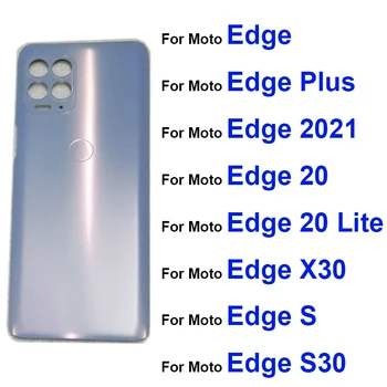Atpakaļ Akumulatoru Durvju Korpusa Vāks Priekš Motorola Moto Malas Plus Malas 20 Lite Malas X30 Malu S Pro S30 Aizmugurējo Vāciņu Atpakaļ Akumulatora Korpusa