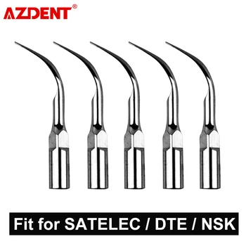 AZDENT 5 GAB./Iepak Zobu Ultraskaņas Scaler Padoms Mērogošanas Periodontics Endodontics piemērots SATELEC DTE NSK Ultraskaņas Skēleri