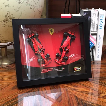 Bburago 1:43 2019. gadā Ferrari SF90 F1, Ar rāmi, kas Parakstīts izdevums Formula One Sacīkšu Sakausējuma Simulācijas Automašīnas Modeli, Vāc dāvanas, rotaļlietas B458
