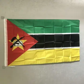bezmaksas piegāde 90 x 150cm Mozambika karogs Banner augstas kvalitātes poliestera Karājas Valsts karogi Mozambika banner