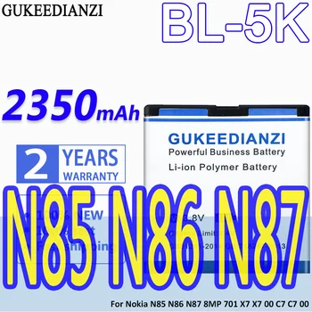 BL-5K 2350mAh 100% Jaunu Mobilā Tālruņa Akumulators Nokia N85, N86 N87 8MP 701 X7 X7 00 C7 C7 00 Nomaiņa Li-ion Baterijas