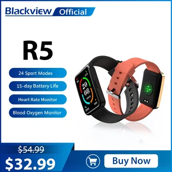 Blackview R5 Asins Skābekļa SmartWatch Bluetooth Fitnesa Sirds ritma Miega Monitors IP68 Ūdensnecaurlaidīga Smart Skatīties Android vai IOS